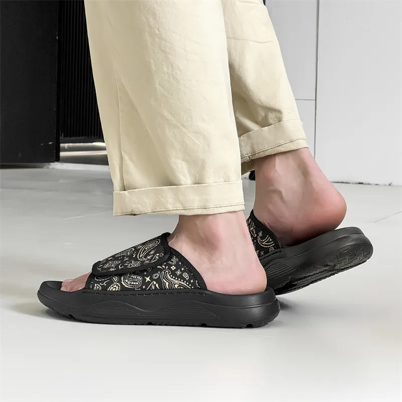 Ignition Slip Resistant Slide Slippers Men's Black-5