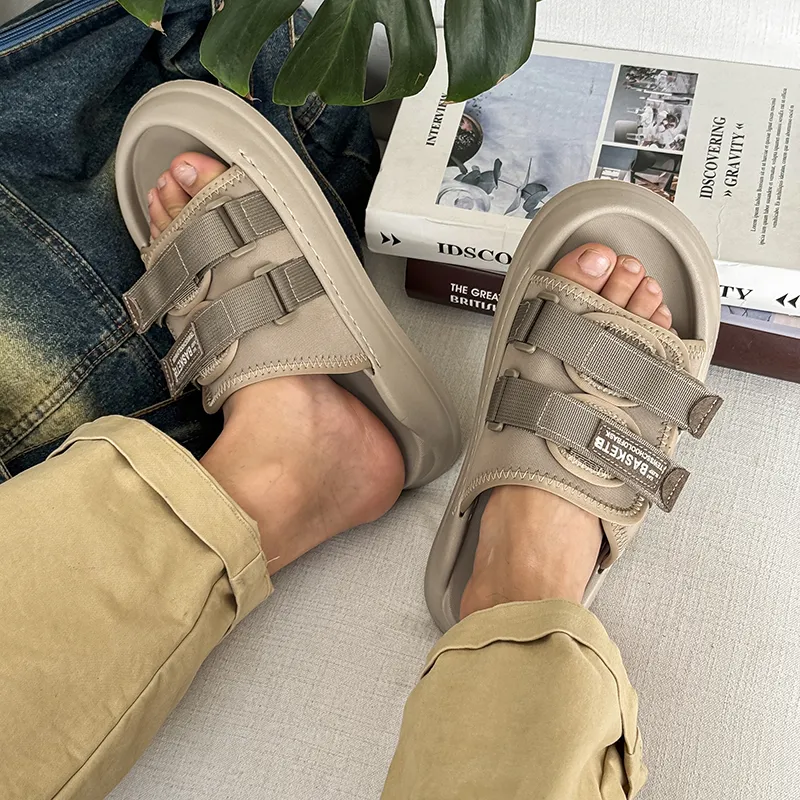 Ignition Slide Slippers Men Khaki-5