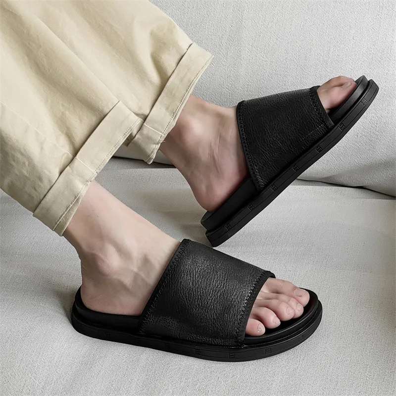 Ignition Abrasion Resistant Slide Slippers Men's Black-4