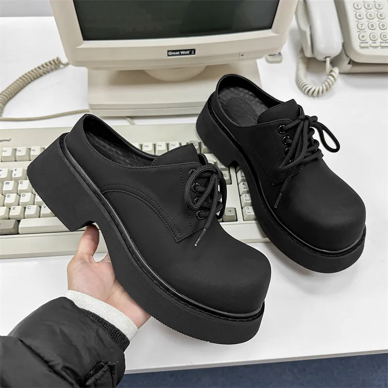 Ignition Rubber Sole Stitching Abrasion Resistant Slip Resistant Closed Toe Slippers Men's Black-6
