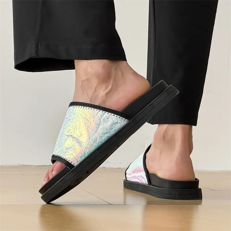 Ignition Slide Slippers Men Pink/Green-6