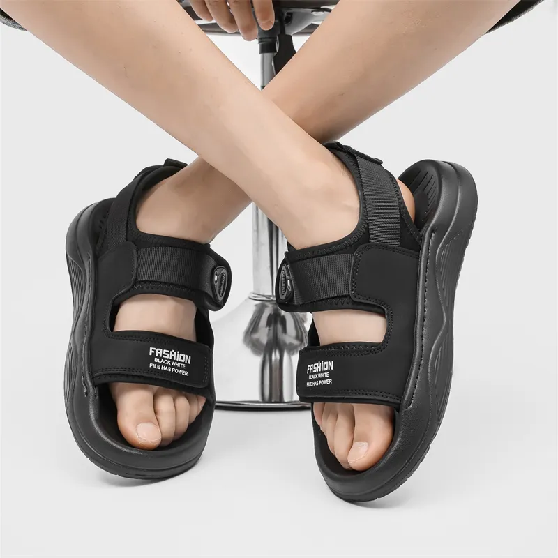 Ignition Beach Sandals Men White/Black/Green-6