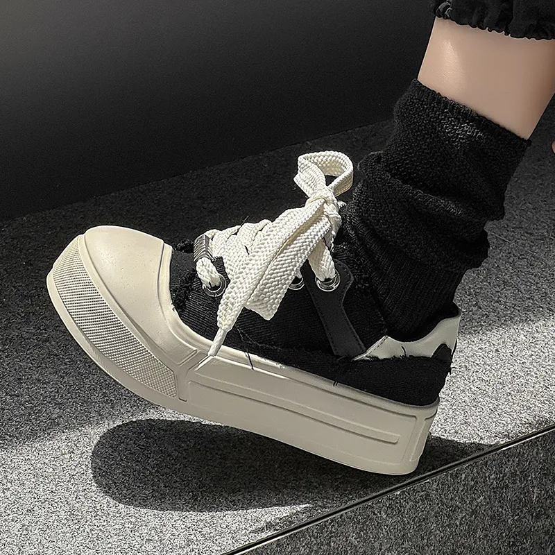 Ignition Abrasion Resistant, Breathable, Lightweight, Height Increasing Low Top Canvas Shoes Unisex Black-5