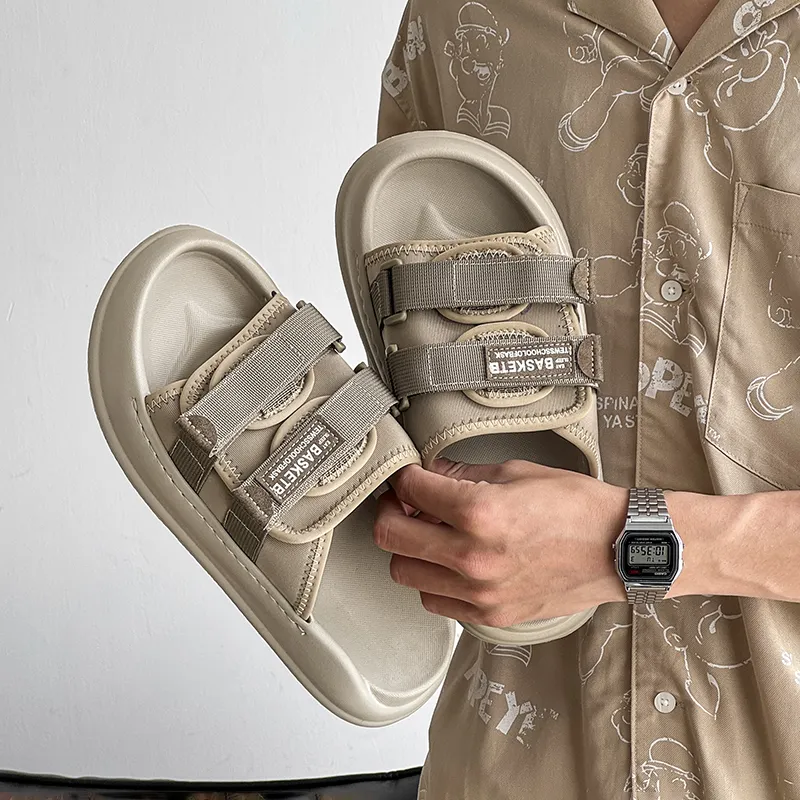 Ignition Slide Slippers Men Khaki-2
