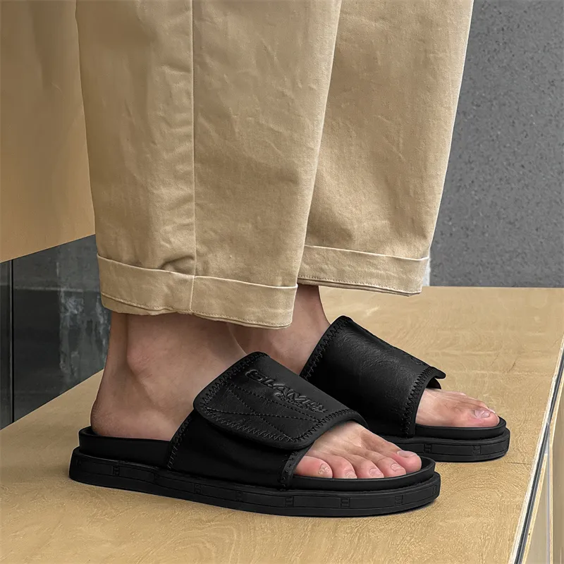 Ignition Stitching Odor Resistant, Abrasion Resistant Slide Slippers Men's Black-5
