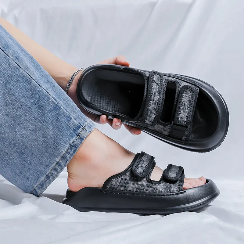Ignition Slip Resistant Abrasion Resistant Slide Slippers Men's Black-5