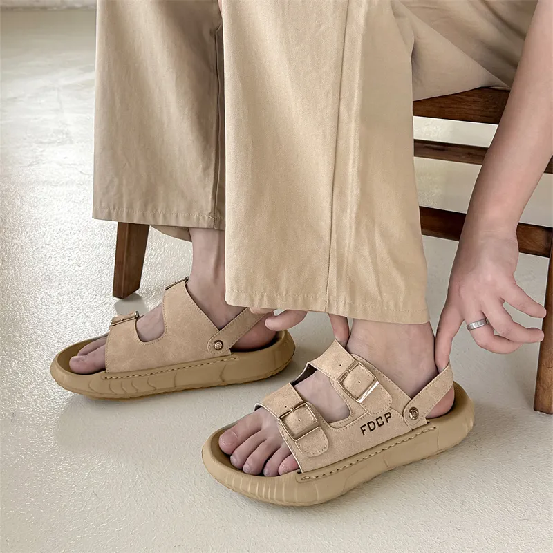 Ignition Beach Sandals Men Khaki/Olive Green-6