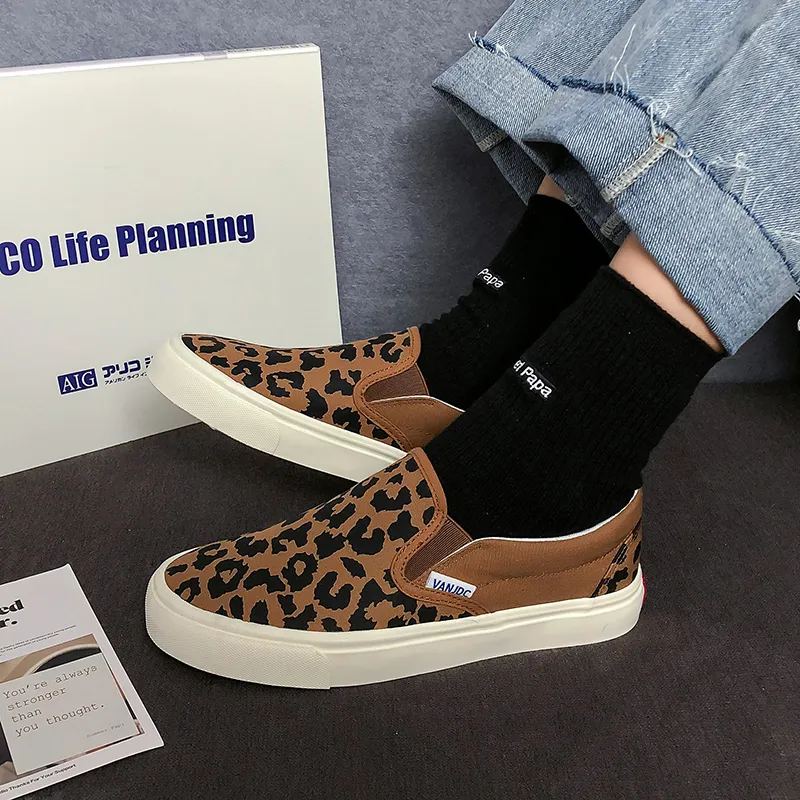 Ignition Low Top Casual Shoes Women's Leopard Print-4