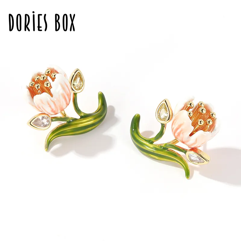 DORIES BOX 925 Silver Needles Stud Earrings Women's-4