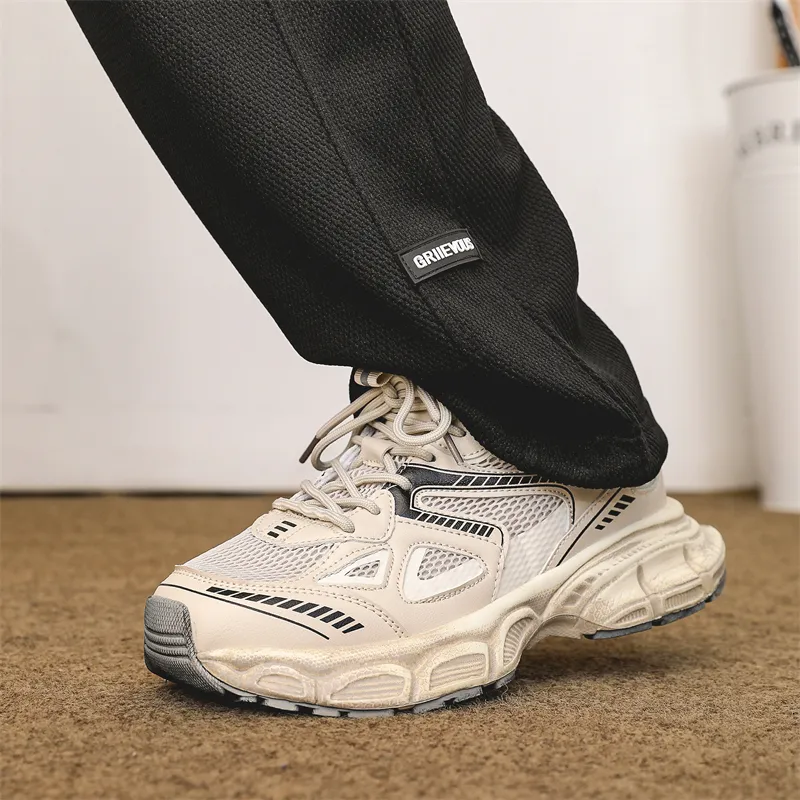 Anti-Slip And Wear-Resistant Breathable Low-Top Chunky Sneakers Unisex-18