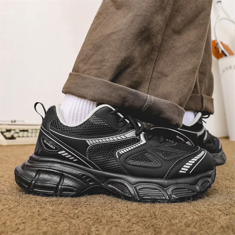 Anti-Slip And Wear-Resistant Breathable Low-Top Chunky Sneakers Unisex-9