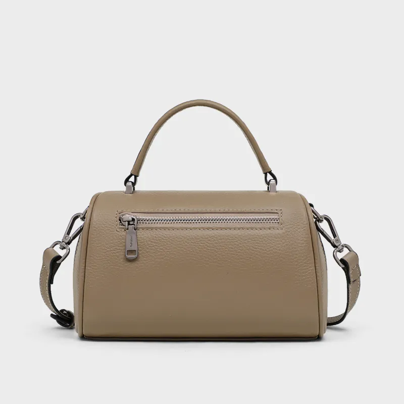 MILLIE'S Cow Leather Handbag, Shoulder Bag, Crossbody Bag, Boston Bag Regular Women's Black/Burgundy/Khaki-13