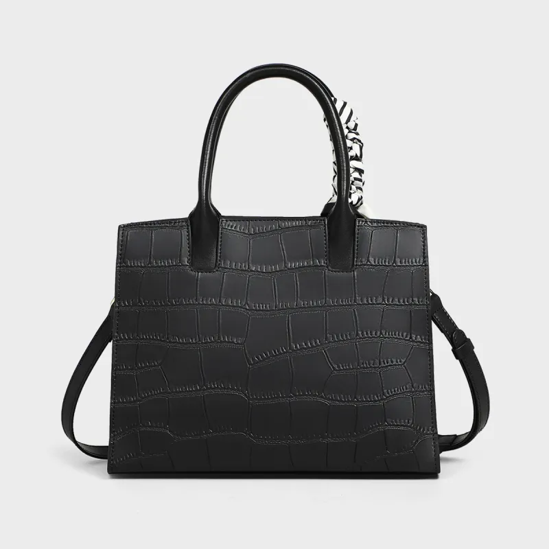 MILLIE'S Cow Leather Mom Bag Handbag Regular Women's Black-19