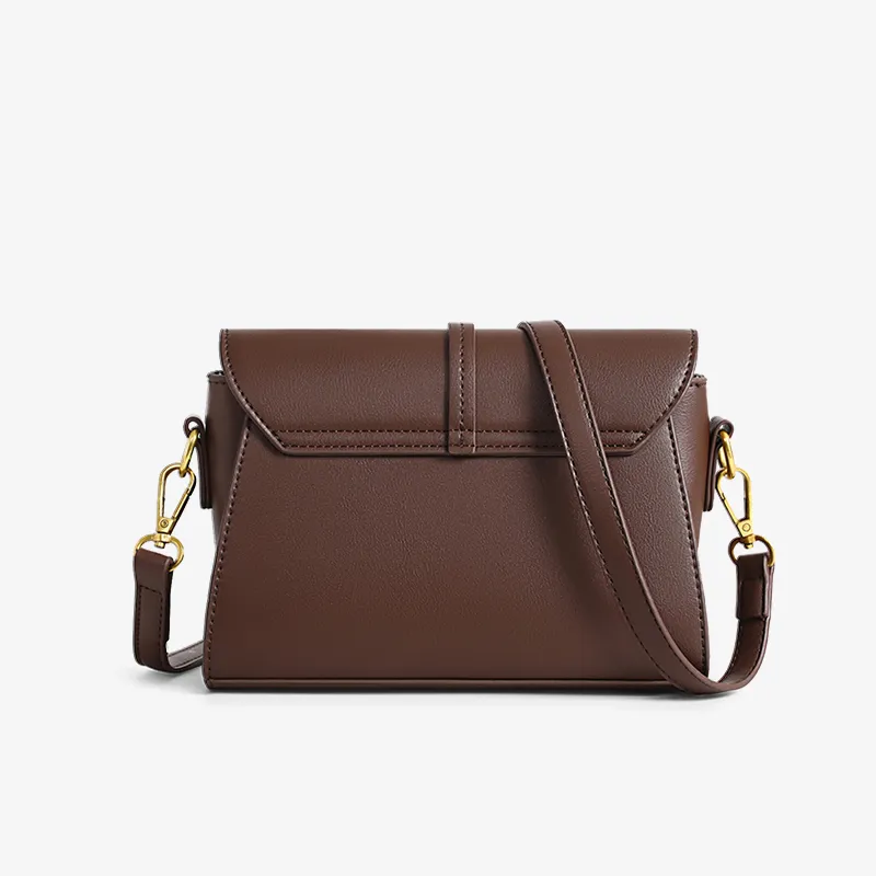 MILLIE'S Synthetic Leather, Textile Mosaic Crossbody Bag, Shoulder Bag Regular Women's Coffee-7