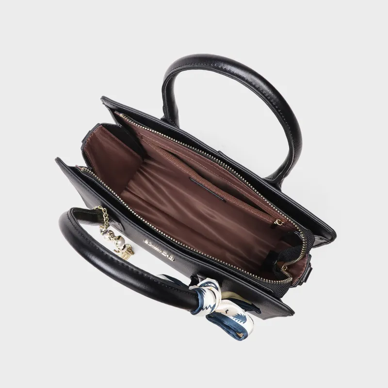 MILLIE'S Cow Leather Mom Bag Handbag Regular Women's Black-11
