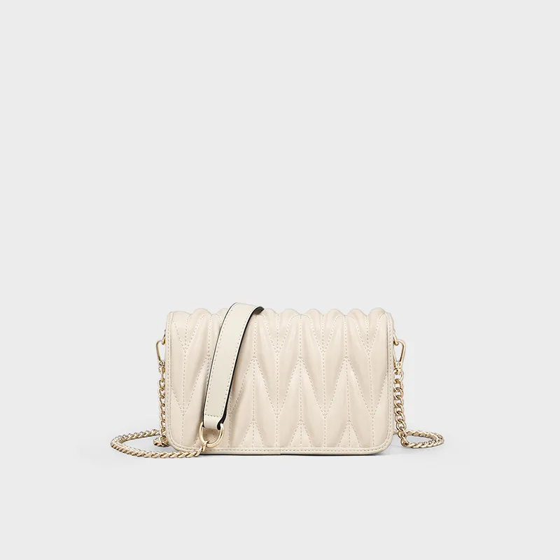 MILLIE'S Cow Leather Underarm Shoulder Bag, Crossbody Bag Regular Women's Ecru-5