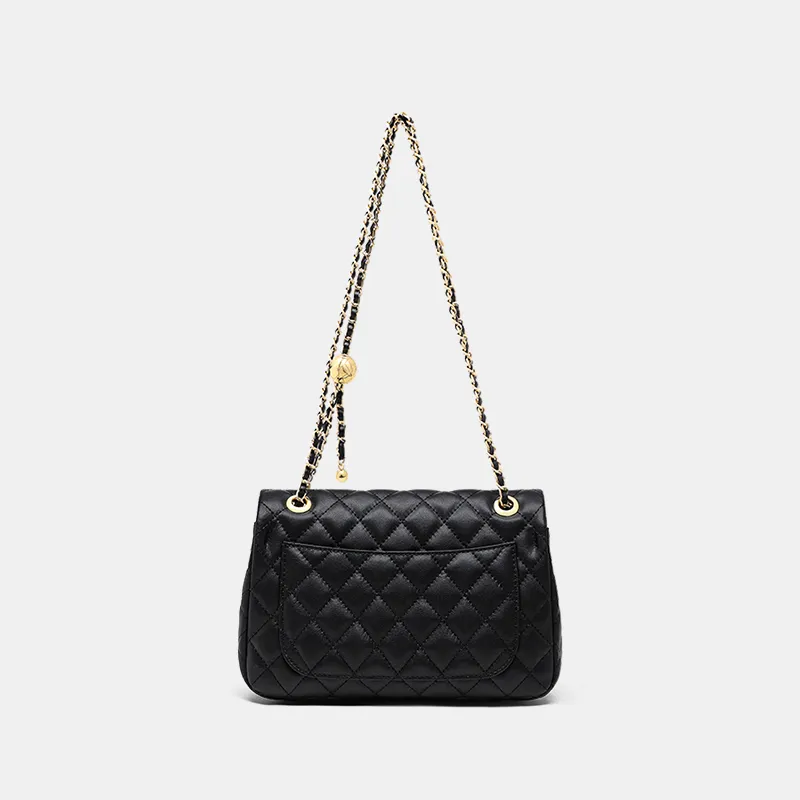 MILLIE'S Cow Leather Small Square Bag Shoulder Bag Crossbody Bag Regular Women's Black-5
