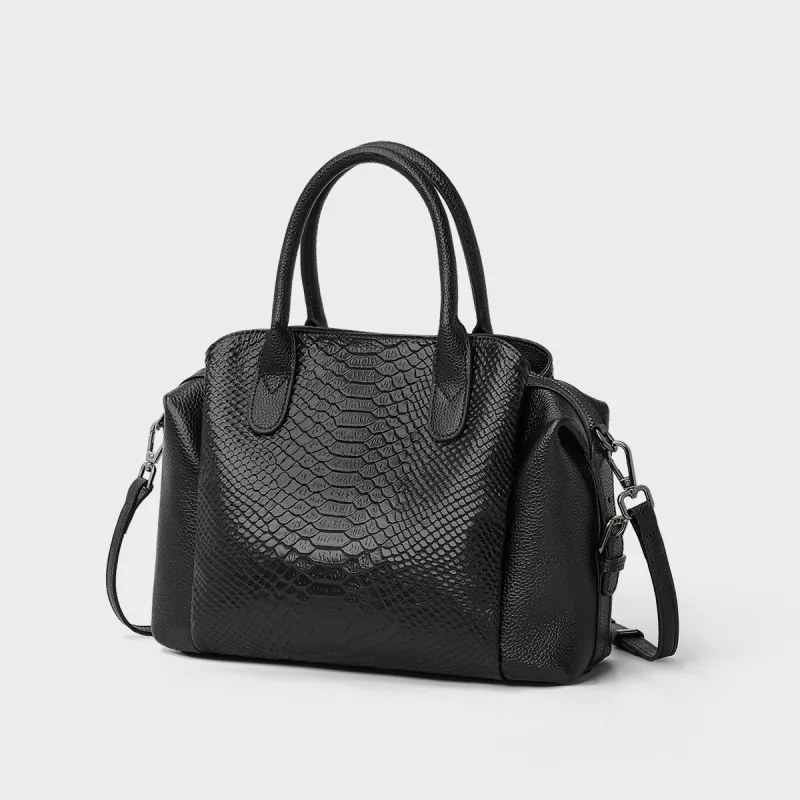 MILLIE'S Cow Leather Shoulder Bag, Crossbody Bag, Handbag Regular Women's Black-2