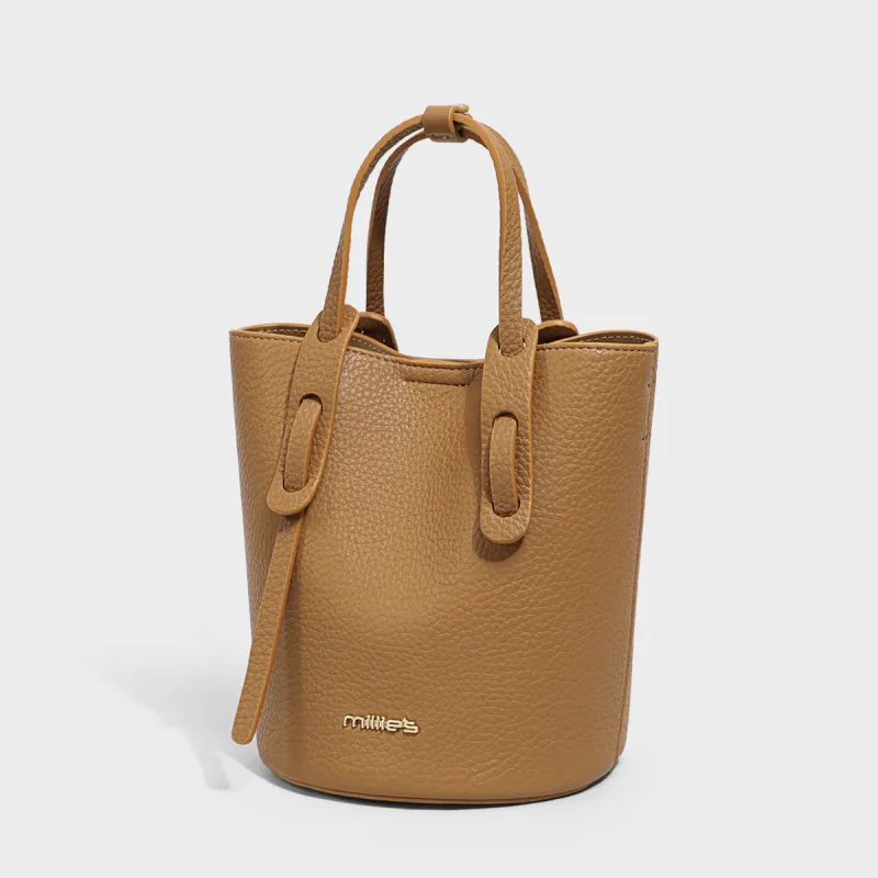 MILLIE'S Composite Material Bucket Bags Shoulder Bag Crossbody Bag Handbag Regular Women's Gray-8