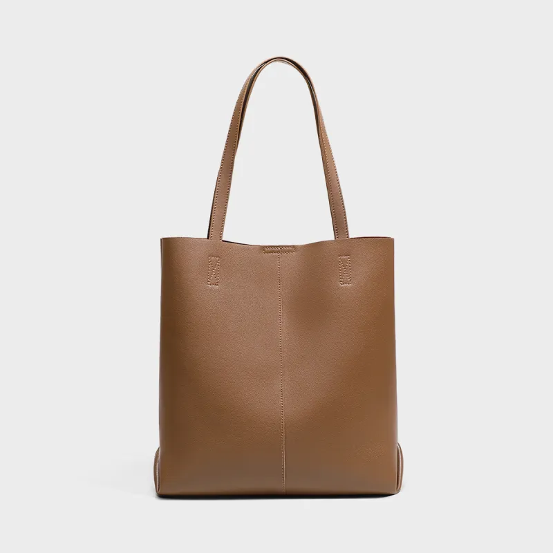 MILLIE'S Cow Leather Portable Underarm Shoulder Bag Combo Bag Bucket Bag Regular Women's Cocoa Brown-6