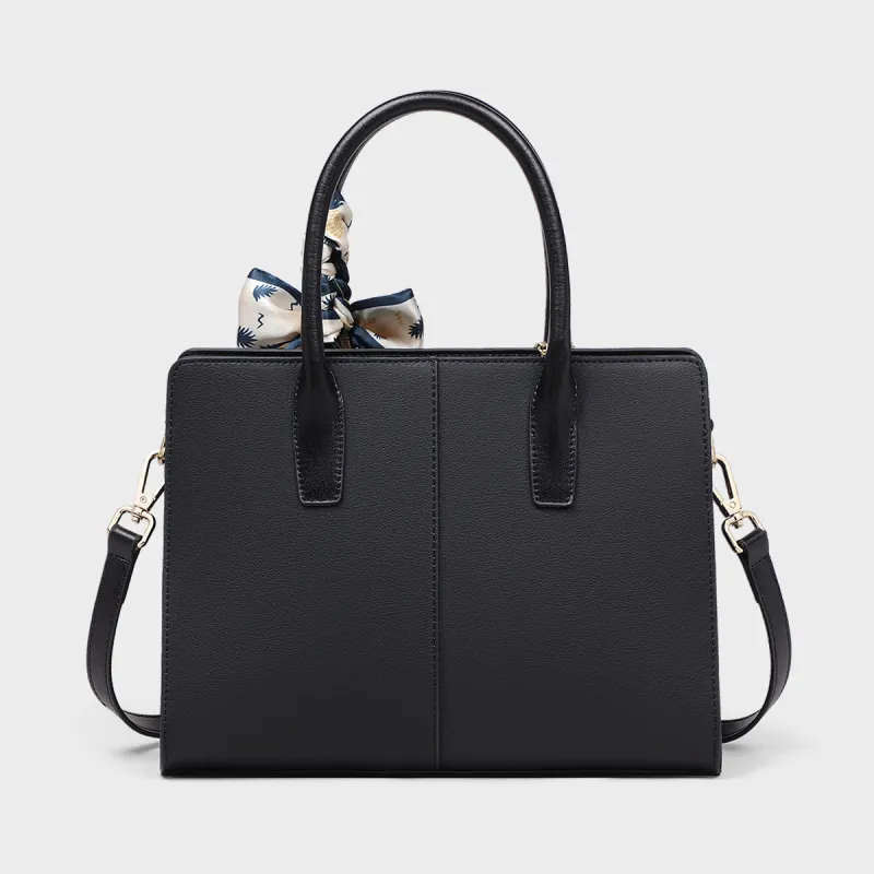 MILLIE'S Cow Leather Mom Bag Handbag Regular Women's Black-10