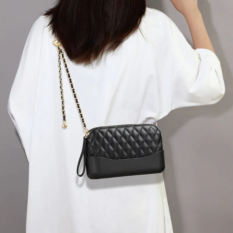 MILLIE'S Cow Leather With Synthetic Leather Shoulder Bag, Crossbody Bag Regular Women's Black-1