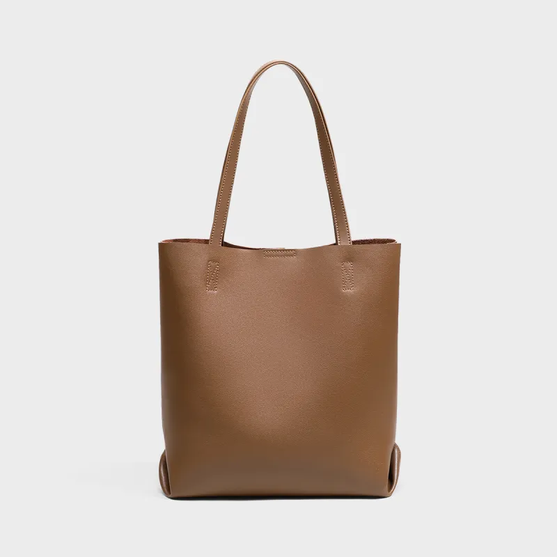 MILLIE'S Cow Leather Portable Underarm Shoulder Bag Combo Bag Bucket Bag Regular Women's Cocoa Brown-5