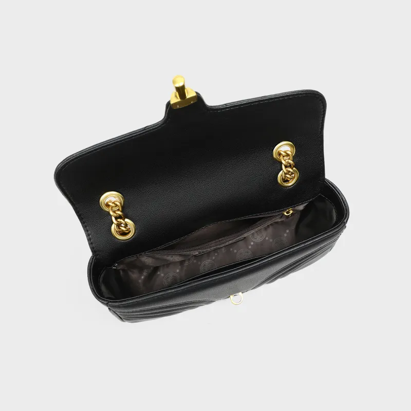 MILLIE'S Cow Leather Underarm Shoulder Bag, Crossbody Small Square Bag Regular Women's Black-6