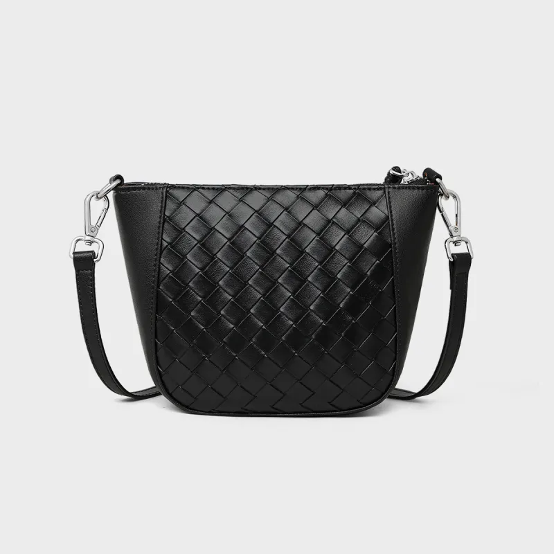 MILLIE'S Cow Leather Crossbody Bag, Shoulder Bag, Bucket Bag Regular Women's Black-4