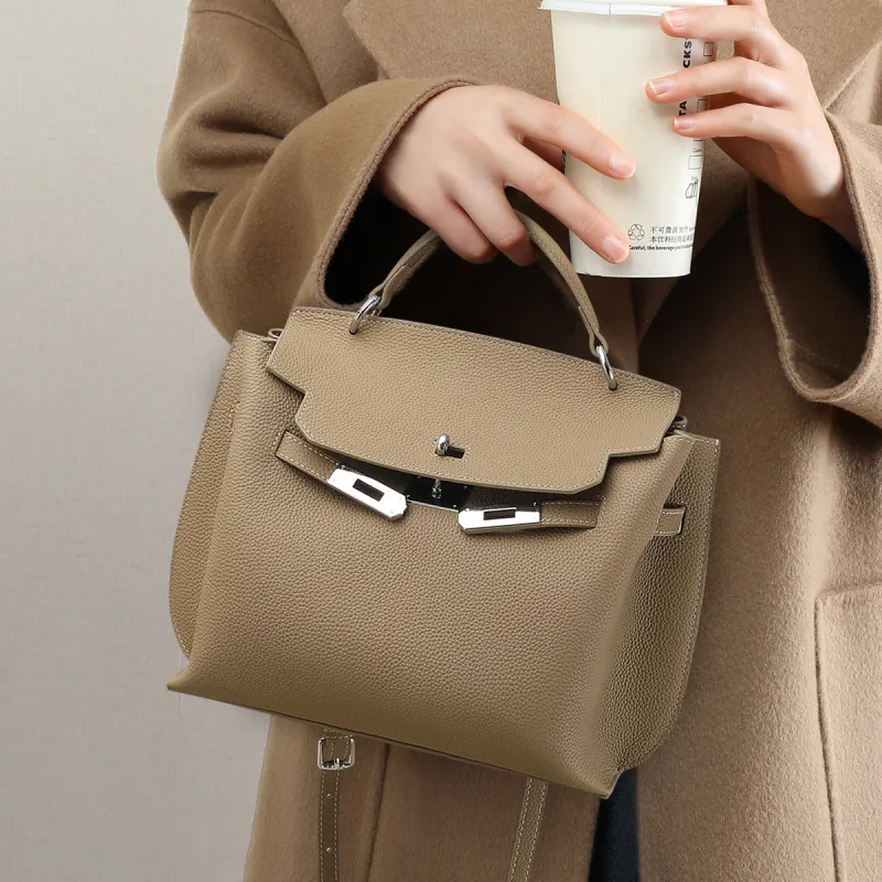 MILLIE'S Cow Leather Birkin Bag Shoulder Bag Crossbody Bag Handbag Regular Women's Multicolor-15