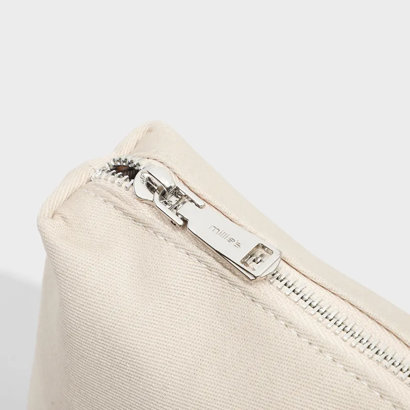 MILLIE'S Fabric Shoulder Bag Regular Women's Ecru-5