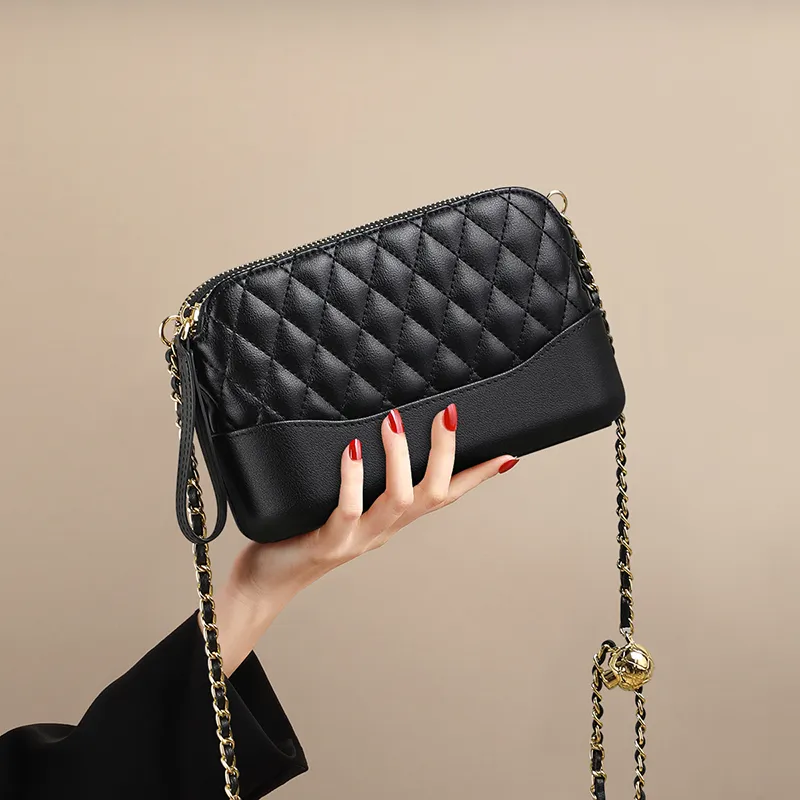 MILLIE'S Cow Leather With Synthetic Leather Shoulder Bag, Crossbody Bag Regular Women's Black-2