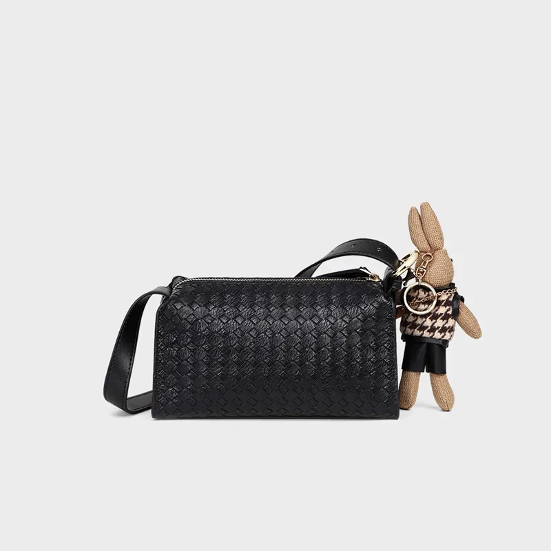 MILLIE'S Cow Leather Underarm Shoulder Bag, Crossbody Bag Regular Women's Black-4