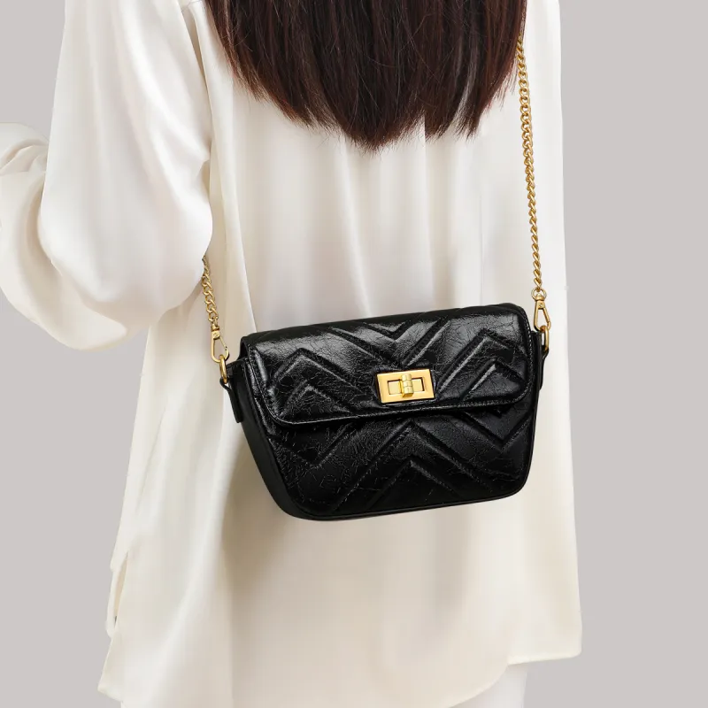 MILLIE'S Synthetic Leather Shoulder Bag, Crossbody Bag Regular Women's Black-4