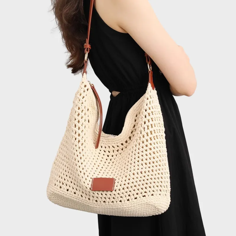MILLIE'S Fabric Underarm Shoulder Bag Regular Women's Ecru-1
