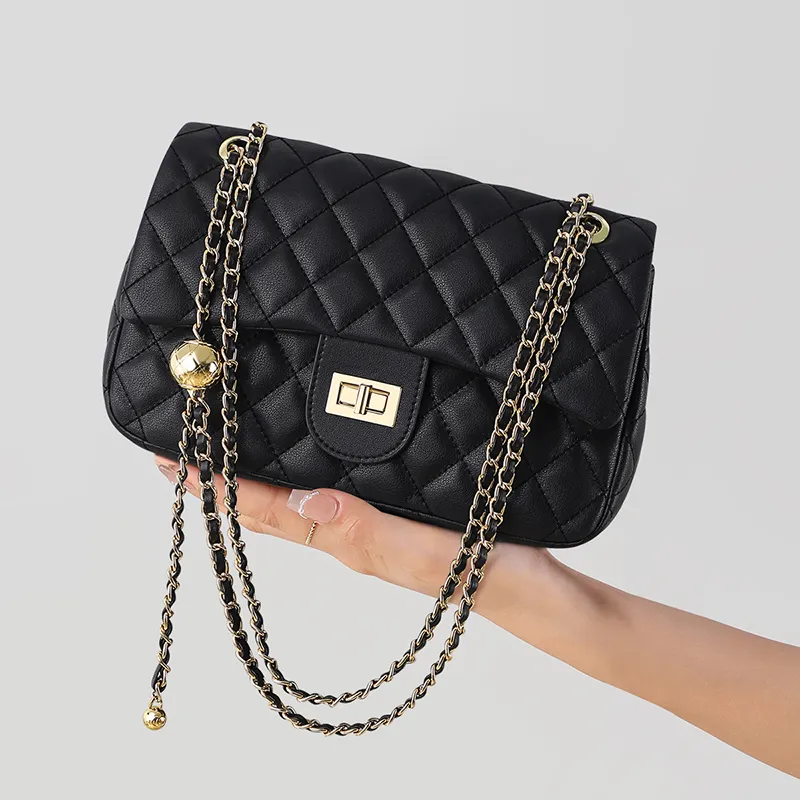 MILLIE'S Cow Leather Small Square Bag Shoulder Bag Crossbody Bag Regular Women's Black-1