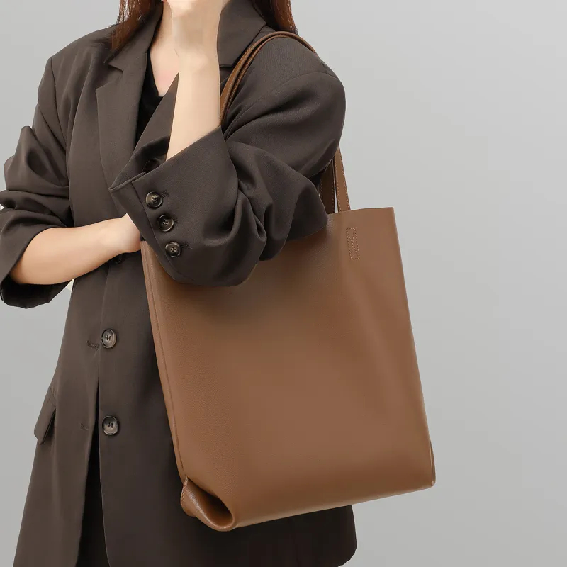 MILLIE'S Cow Leather Portable Underarm Shoulder Bag Combo Bag Bucket Bag Regular Women's Cocoa Brown-1