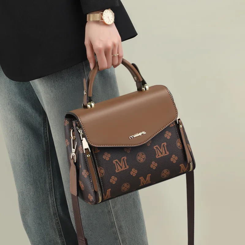 MILLIE'S Synthetic Leather Shoulder Bag, Crossbody Bag, Handbag Regular Women's Coffee-1
