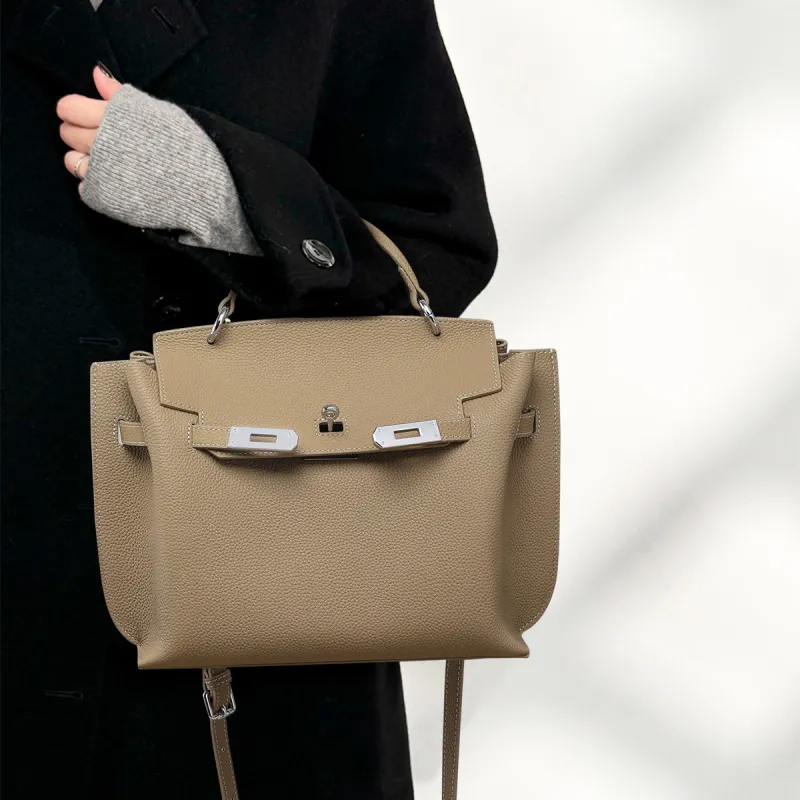 MILLIE'S Cow Leather Birkin Bag Shoulder Bag Crossbody Bag Handbag Regular Women's Multicolor-14