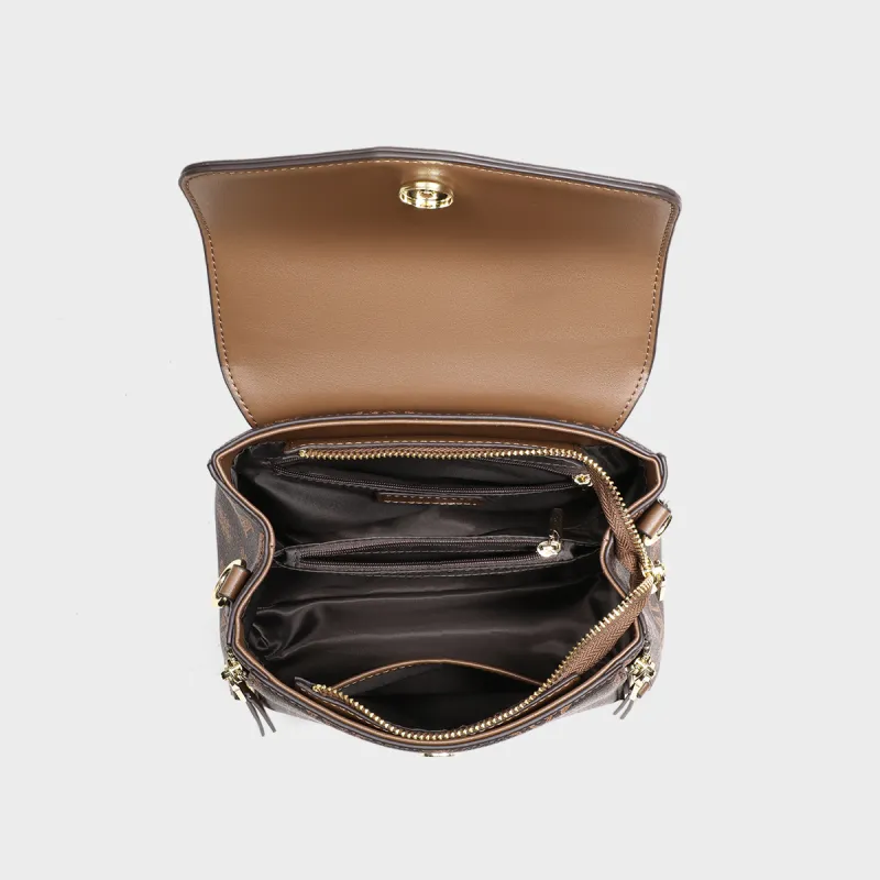 MILLIE'S Synthetic Leather Shoulder Bag, Crossbody Bag, Handbag Regular Women's Coffee-6