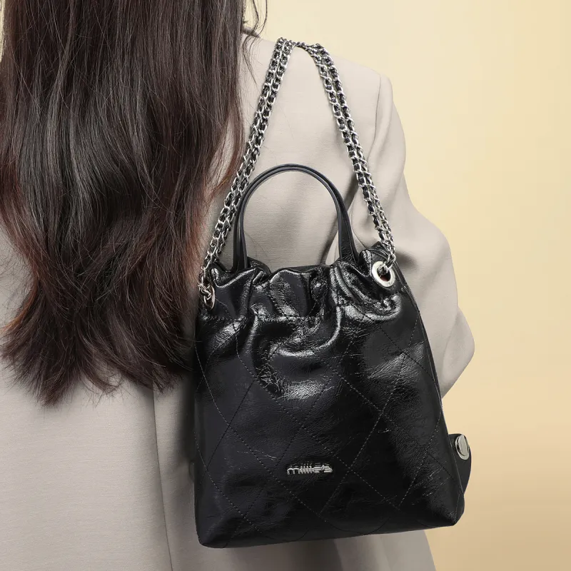 MILLIE'S Synthetic Leather Backpack Regular Women's Black-2