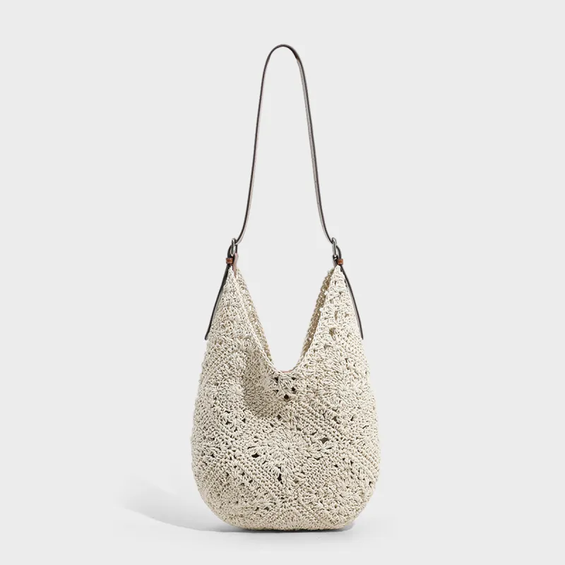 MILLIE'S Fabric Shoulder Bag Regular Women's Ecru-2