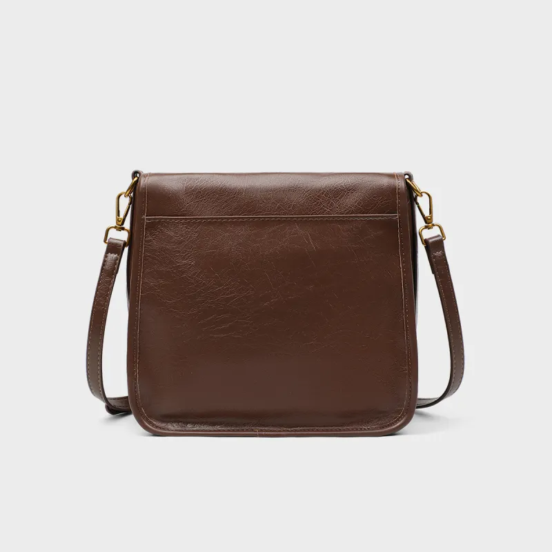 MILLIE'S Synthetic Leather Shoulder Bag, Crossbody Bag, Small Square Bag Regular Women's Coffee-6