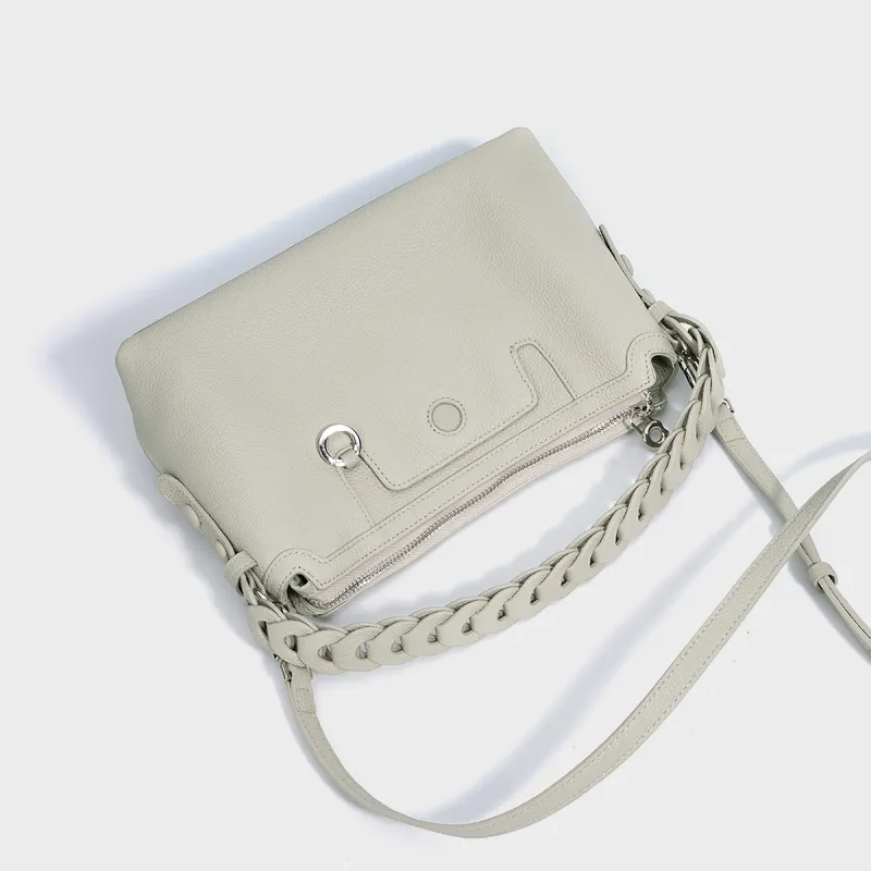 MILLIE'S Cow Leather Shoulder Bag, Crossbody Bag, Handbag Regular Women's Black-3