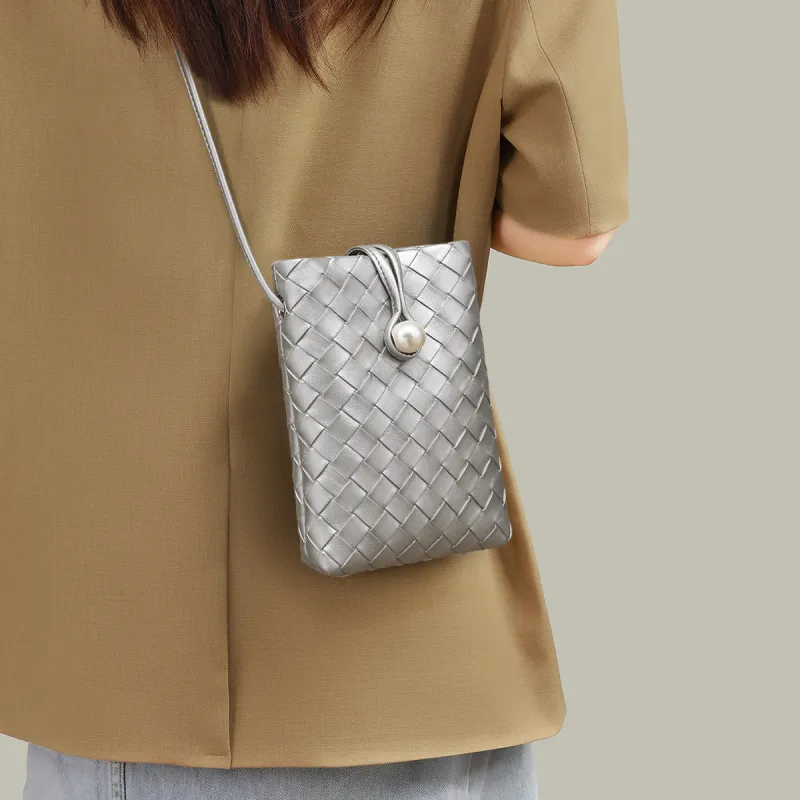 MILLIE'S Cow Leather With Synthetic Leather Underarm Shoulder Bag, Crossbody Bag Trumpets Women's Ecru-7