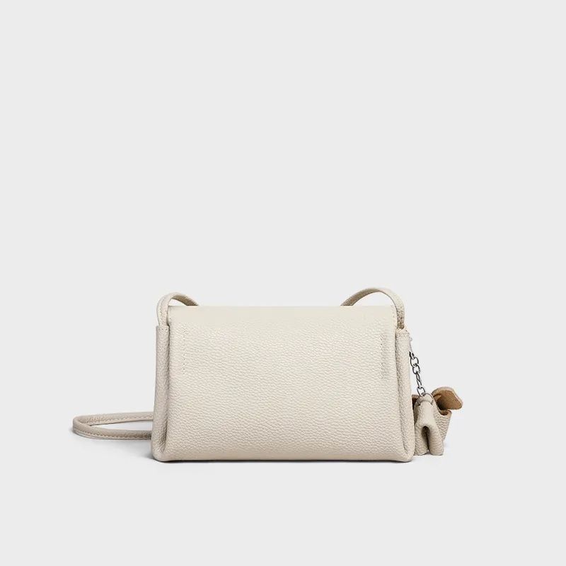 MILLIE'S Cow Leather Crossbody Bag, Shoulder Bag Regular Women's Ecru-4