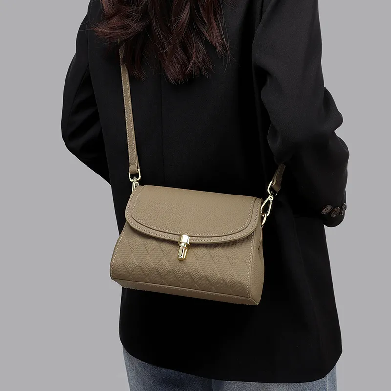 MILLIE'S Cow Leather Crossbody Bag, Shoulder Bag Regular Women's Khaki-2