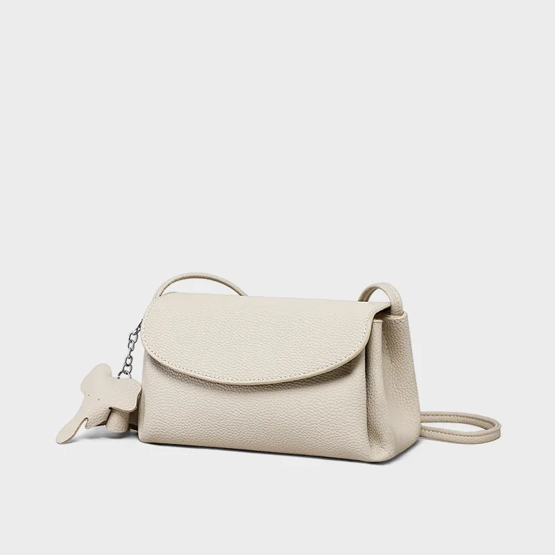 MILLIE'S Cow Leather Crossbody Bag, Shoulder Bag Regular Women's Ecru-3