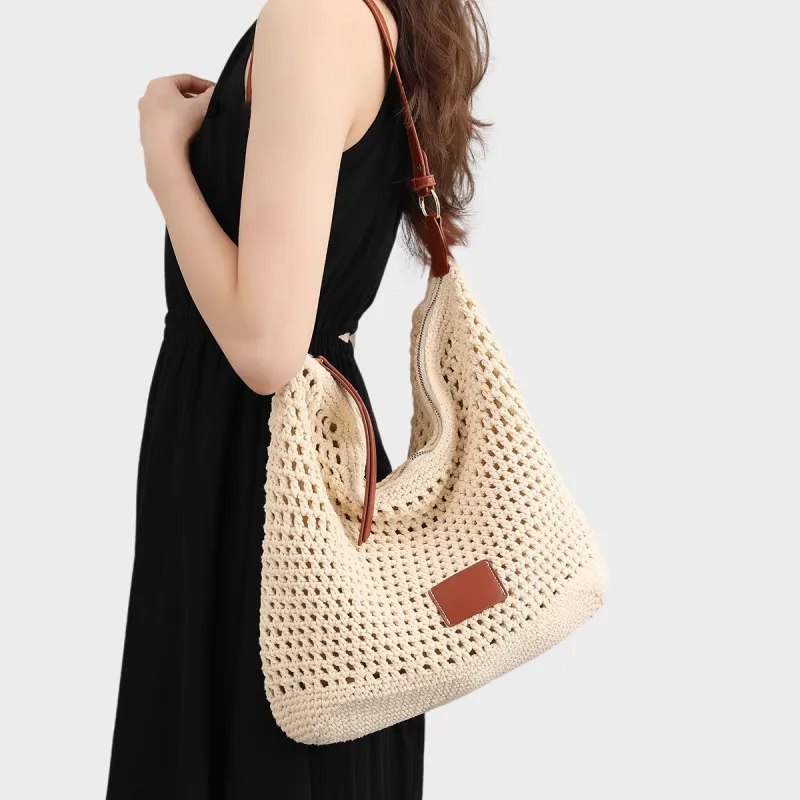 MILLIE'S Fabric Underarm Shoulder Bag Regular Women's Ecru-2