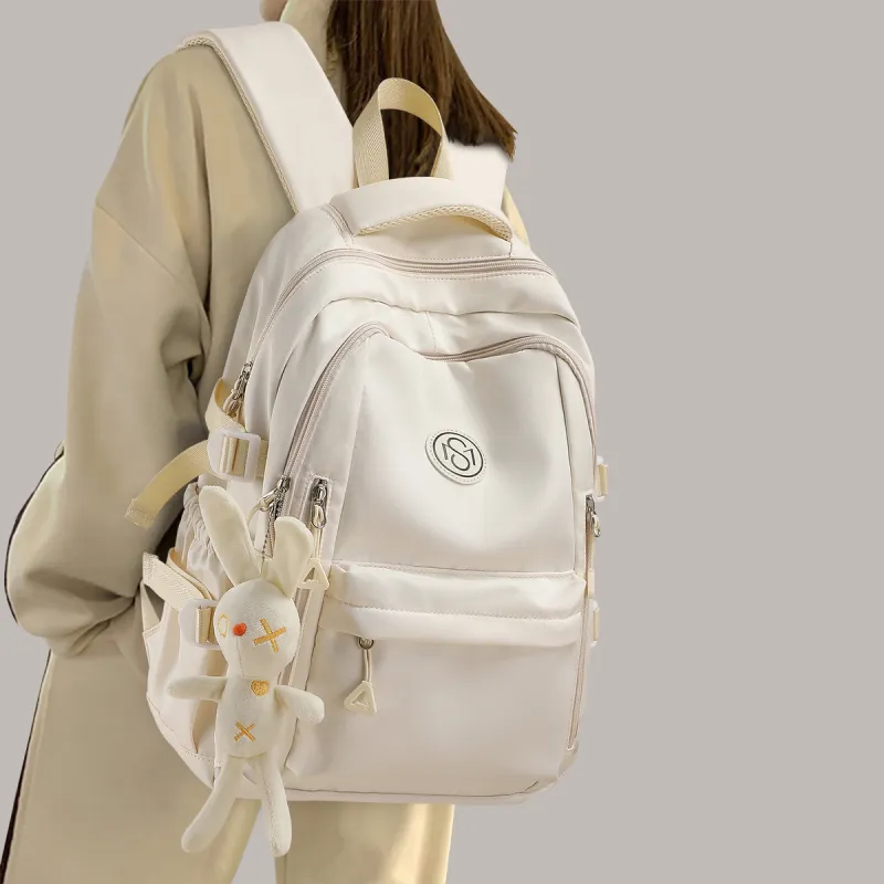MILLIE'S Fabric Backpack Regular Women's Ecru-1